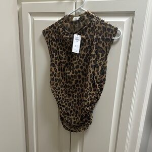 Leopard Print Sleeveless Top